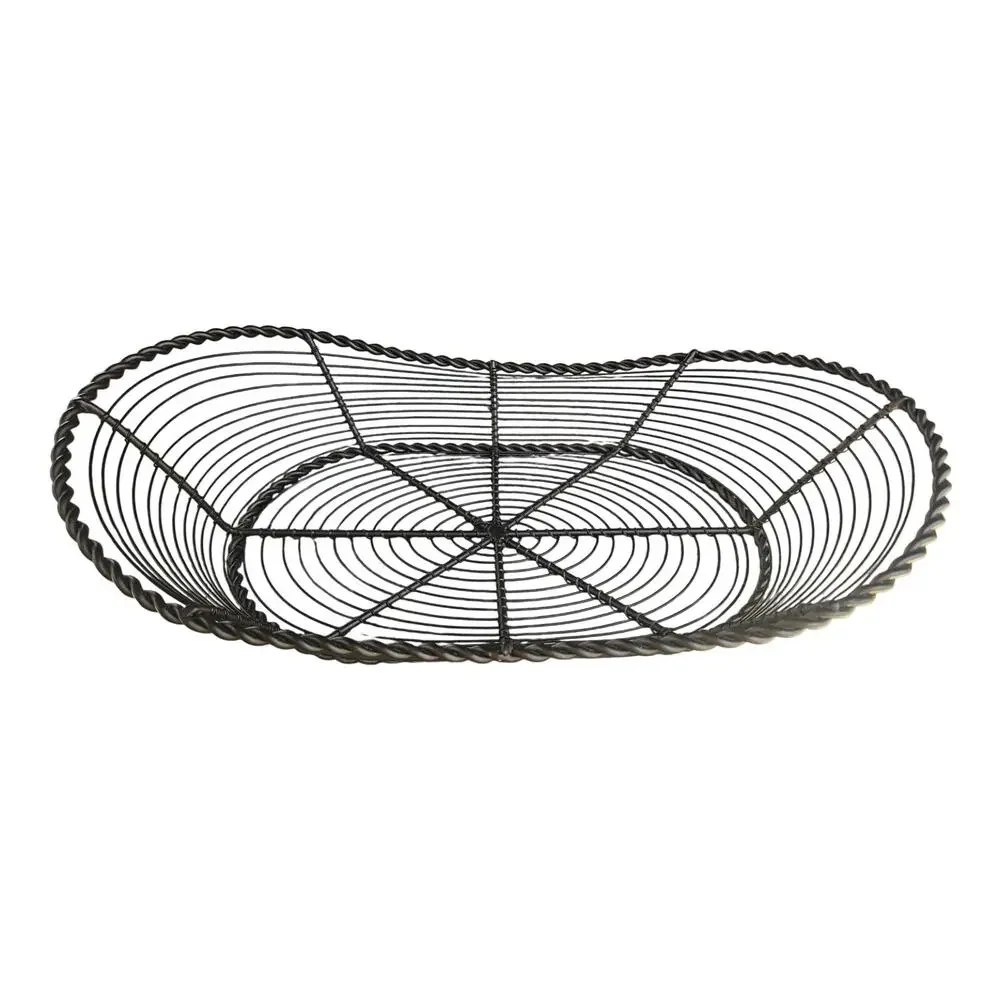 Decorative Metal Basket 1 lb 4 oz 9 X 3 1/2 by 15 at the widest points #32